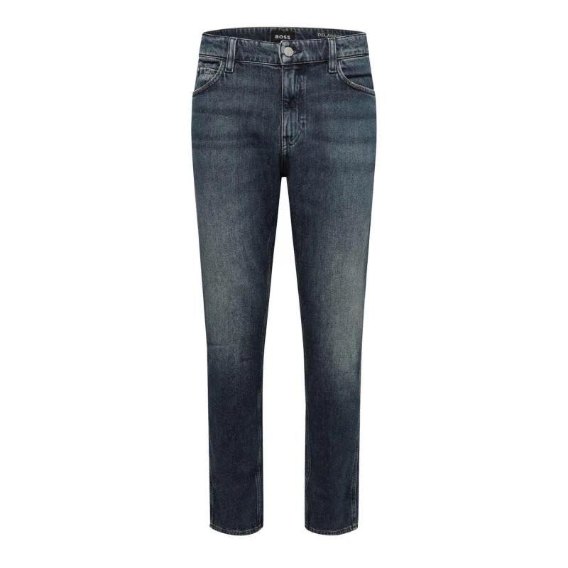 Image of Boss H-Delaware Slim-Fit Jeans Navy male 34S