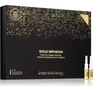 Image of Diego dalla Palma Gold Infusion Youth Pro-Collagen Ampules for Intense Skin Regeneration With Collagen 14x2 ml