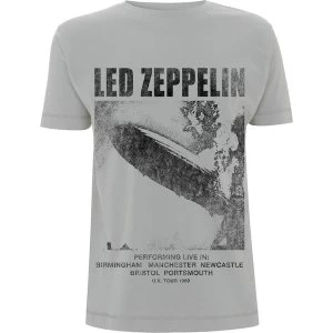 Image of Led Zeppelin - UK Tour '69 LZ1. Mens X-Large T-Shirt - Grey