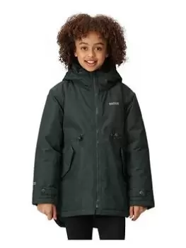 Image of Regatta Girls Violane Waterproof Jacket - Khaki, Size 3-4 Years, Women