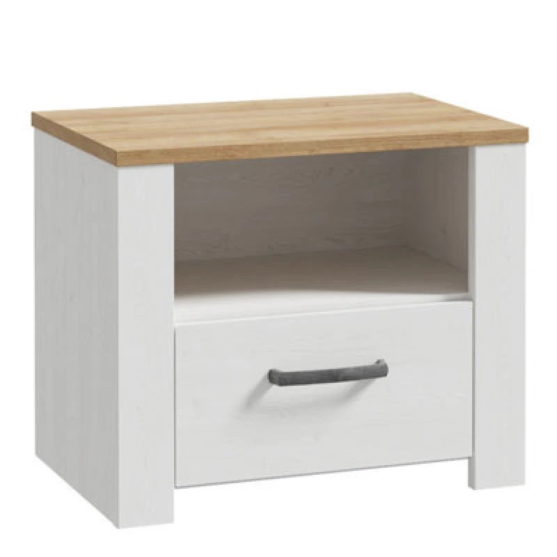 Image of Furniture To Go Bohol 1 Drawer Bedside In Navy Oak