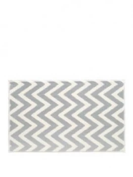 Image of Dip And Drip Chevron Anti-Bacterial Non-Slip Bathmat