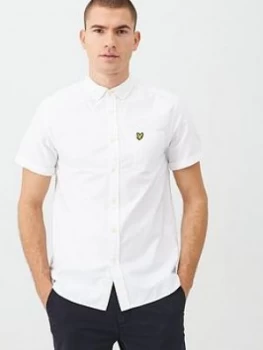 Image of Lyle & Scott Short Sleeved Oxford Shirt - White