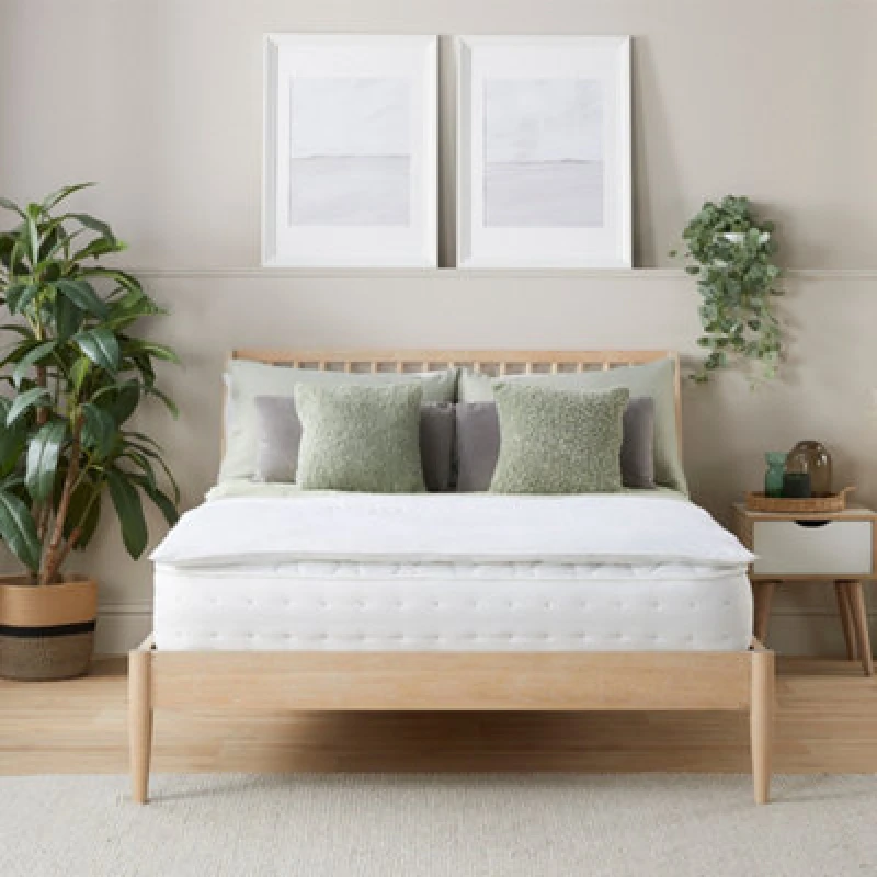 Image of Slumberdown Mattress Topper Anti Allergy - White White King