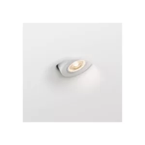 Image of Neu 1 Light Round Recessed Spotlight Plaster, White