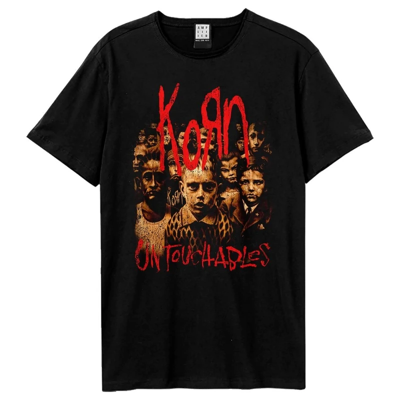 Image of Amplified Amplified Men Untouchables Korn T-Shirt in Black Size: X-Small Black XS Male 5063806741060