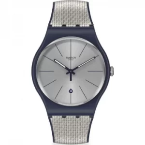 Image of Mens Swatch Grey Cord Watch