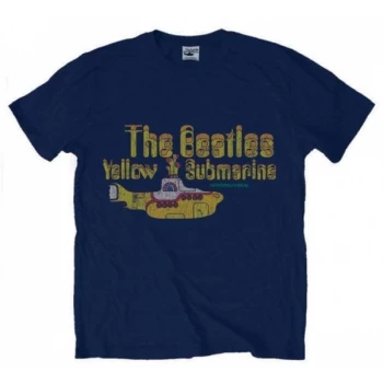 Image of The Beatles - Nothing is real Mens X-Large T-Shirt - Blue