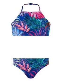 Image of Monsoon Girls Storm S.E.W Dalida Print Bikini - Blue