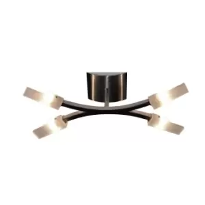 Image of (0037 004) Arco Ceiling 4 Light G9, Satin Nickel