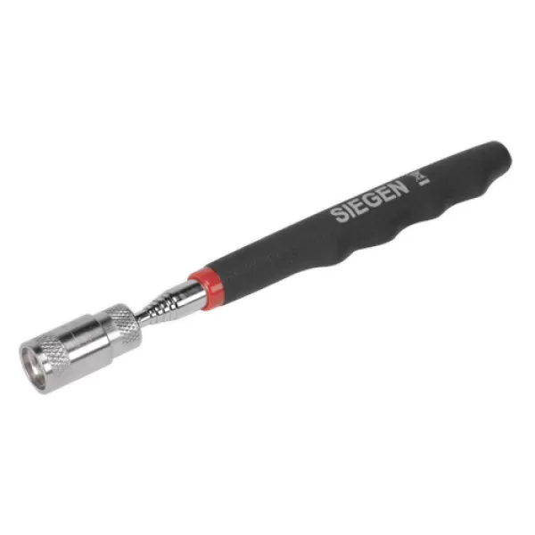 Image of Genuine SEALEY S0903 Heavy-Duty Magnetic Pick-Up Tool with LED 3.6kg Capacity