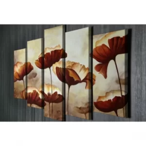 Image of BC015 Multicolor Decorative Canvas Painting (5 Pieces)