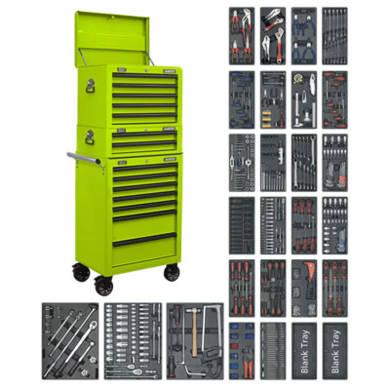 Image of Sealey Superline Pro Tool Chest Combination 14 Drawer Ball-Bearing Slides Spthvcombo1