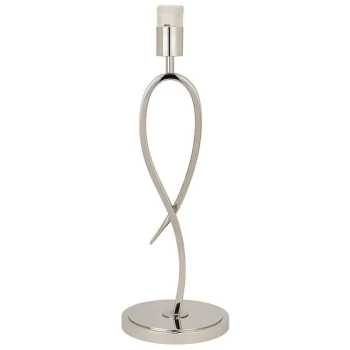 Image of 1 Light Table Lamp Polished Nickel Plate - Base Only, E27 - Interiors 1900 Lighting