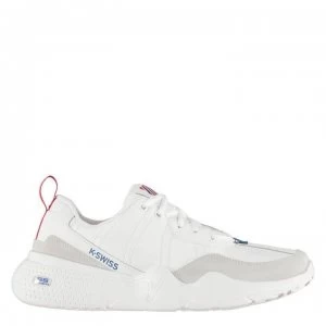 Image of K Swiss CR 329 Chunky Trainers - White/Mars Red