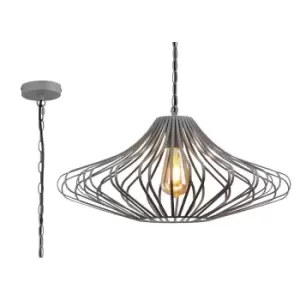 Image of Elbridge Ceiling Pendant, E27, Sand Grey