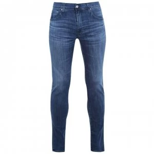 Image of AG Jeans Tonal Stockton Stretch Skinny Jeans - Back Slide