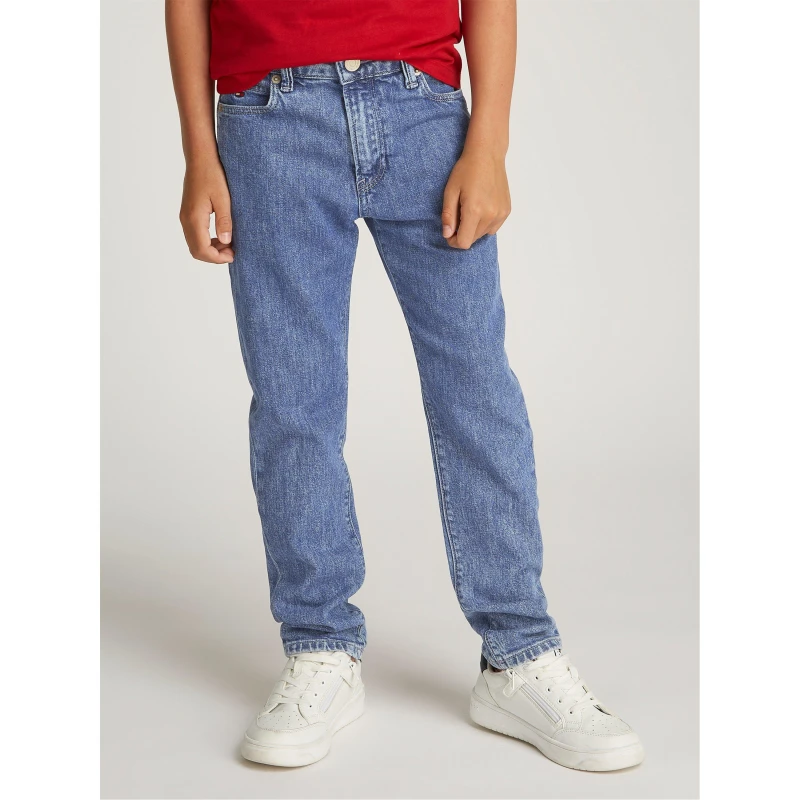 Image of Tommy Hilfiger MODERN STRAIGHT SALT&PEPPER Straight Jeans 6Y Blue 63485018155