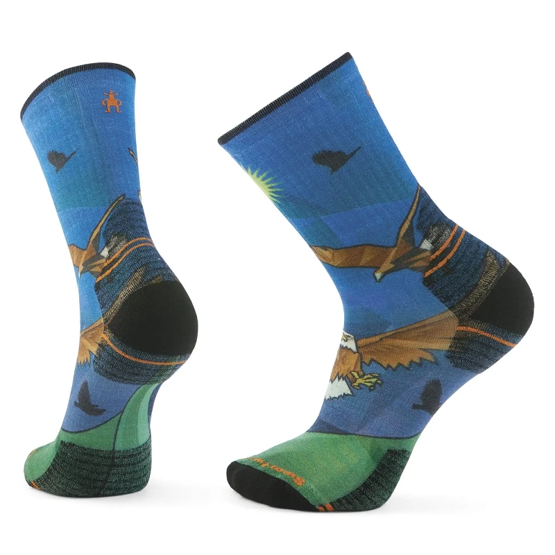 Image of Football Socks Smartwool Zero Cushion Eagle Bleu Male 46/49