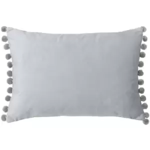 Image of Paoletti Fiesta Rectangle Cushion Cover (35 x 50cm) (Dove/Silver) - Dove/Silver
