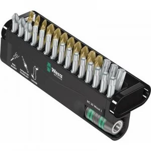 Image of Wera Bit-Check 30 Wood 1 05057433001 Bit set 30 Piece Pozidriv, Phillips, TORX socket