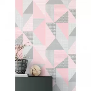 Image of Catherine Lansfield Larsson Geo Wallpaper