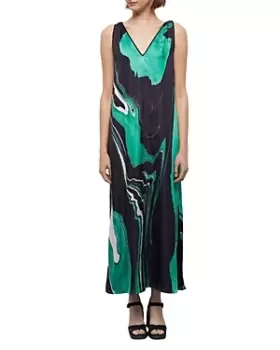 Image of The Kooples Green Marble Maxi Dress