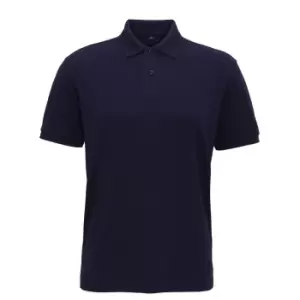 Image of Asquith & Fox Mens Super Smooth Knit Polo Shirt (2XL) (Navy)