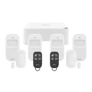 Image of ESP Fort Smart Home Alarm Kit W/ Smart Hub, 4x PIR Sensors, 2x Contact Sensors & 2x Remote Controls - ECSPK4