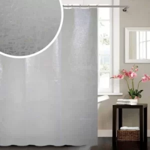 Image of Blue Canyon Frosty Peva Shower Curtain