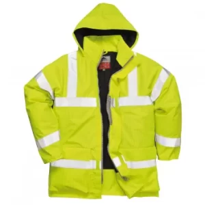Image of Biz Flame Hi Vis Flame Resistant Rain Jacket Yellow L