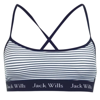 Image of Jack Wills Stanford Stripe Bikini Top - Navy Stripe