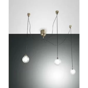 Image of Fabas Luce Blog LED Cluster Pendant Ceiling Light Gold Matt Glass
