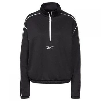Image of Reebok WOR Zip Cover Top Ladies - Blac