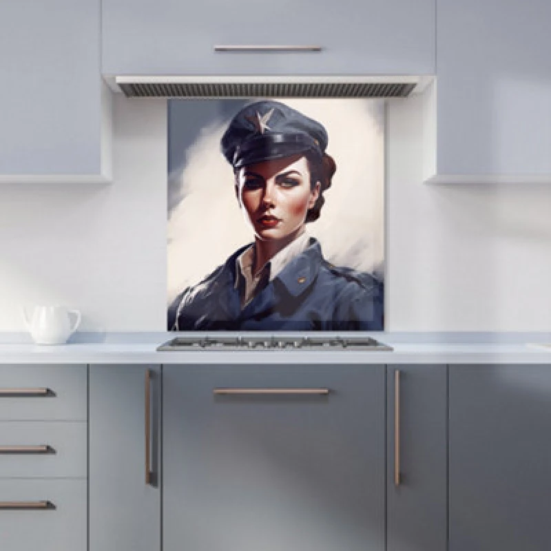 Image of Warren Reed - Designer A Mesmerizing Watercolor Artwork Featuring A Graceful Witch Tea Towel in Orange Orange Unisex