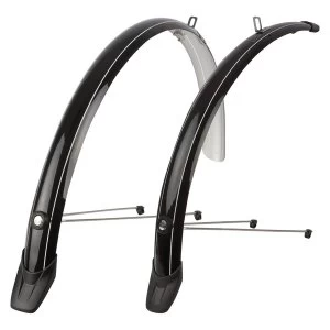 Image of Polisport Towny Mudguard Pair 700c 46mm Black