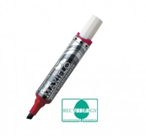 Image of Pentel Maxiflo Whiteboard Marker Chisel Tip Red PK12