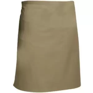 Image of Dennys Multicoloured Catering Waist Apron 28x36ins (One Size) (Biscuit) - Biscuit