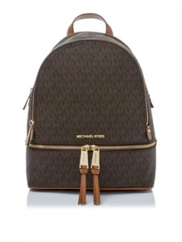 Image of Michael Kors Rhea zip back pack Brown