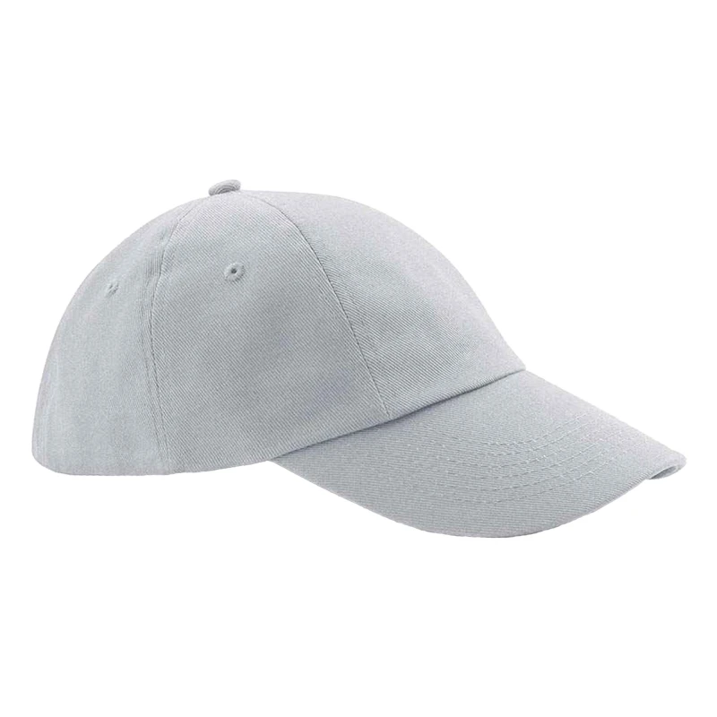 Image of Beechfield Womens Heavy Cotton Low Profile Baseball Cap in Light Grey Light Grey Female One Size