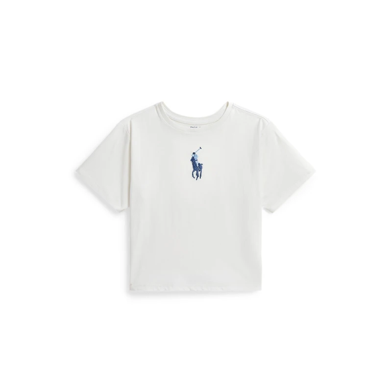 Image of Polo Ralph Lauren Large Logo Tee Juniors - White White 6 - 7 Years