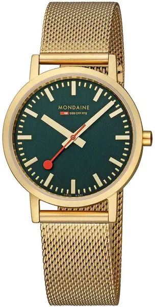 Image of Mondaine Watch Classic Forest Green - Green MD-440