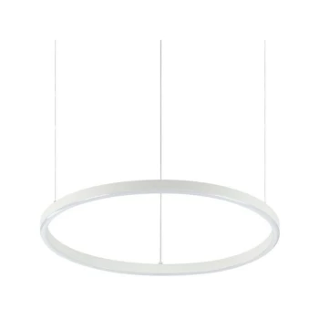 Image of Ideal Lux ORACLE - Integrated LED Circle Ceiling Pendant Lamp 1 Light White 3000K