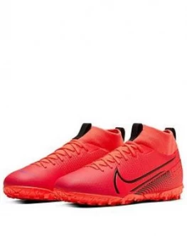 Image of Nike Junior Mercurial Superfly 6 Academy Astro Turf Football Boots, Red/Black, Size 5