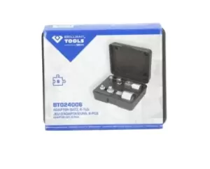 Image of KS TOOLS Increasing / Reducing Adapter Set, ratchet Square Drive Tang Size: 6.3 (1/4)mm (inch) BT024006