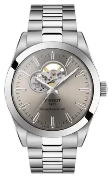 Image of Tissot T1274071108100 Gentlemen Powermatic 80 Grey Dial Watch