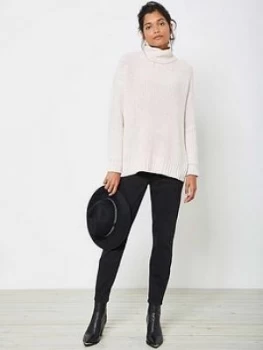 Image of Mint Velvet Ohio Sculpt Zip Jegging - Black