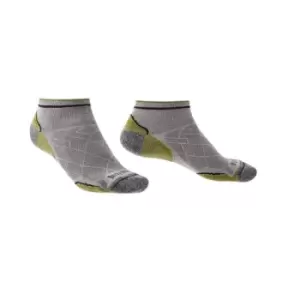 Image of Bridgedale HIKE Ultralight T2 Coolmax Performance Ankle Mens - X-Large Grey/Green