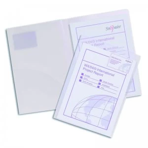 Image of Snopake Twin File Transparent Clr Pk5