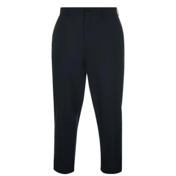 Image of Farah Pinstripe Crop Trousers - 412 True Navy